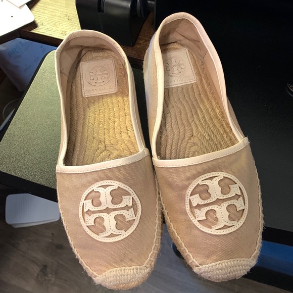 Tory Burch Espadrille flats size 10